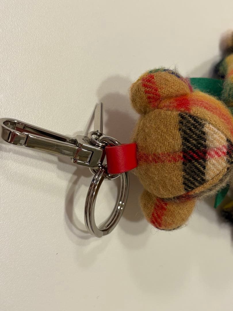 美品⭐︎Burberry クマ型キーホルダー　バーバリー　チェック柄