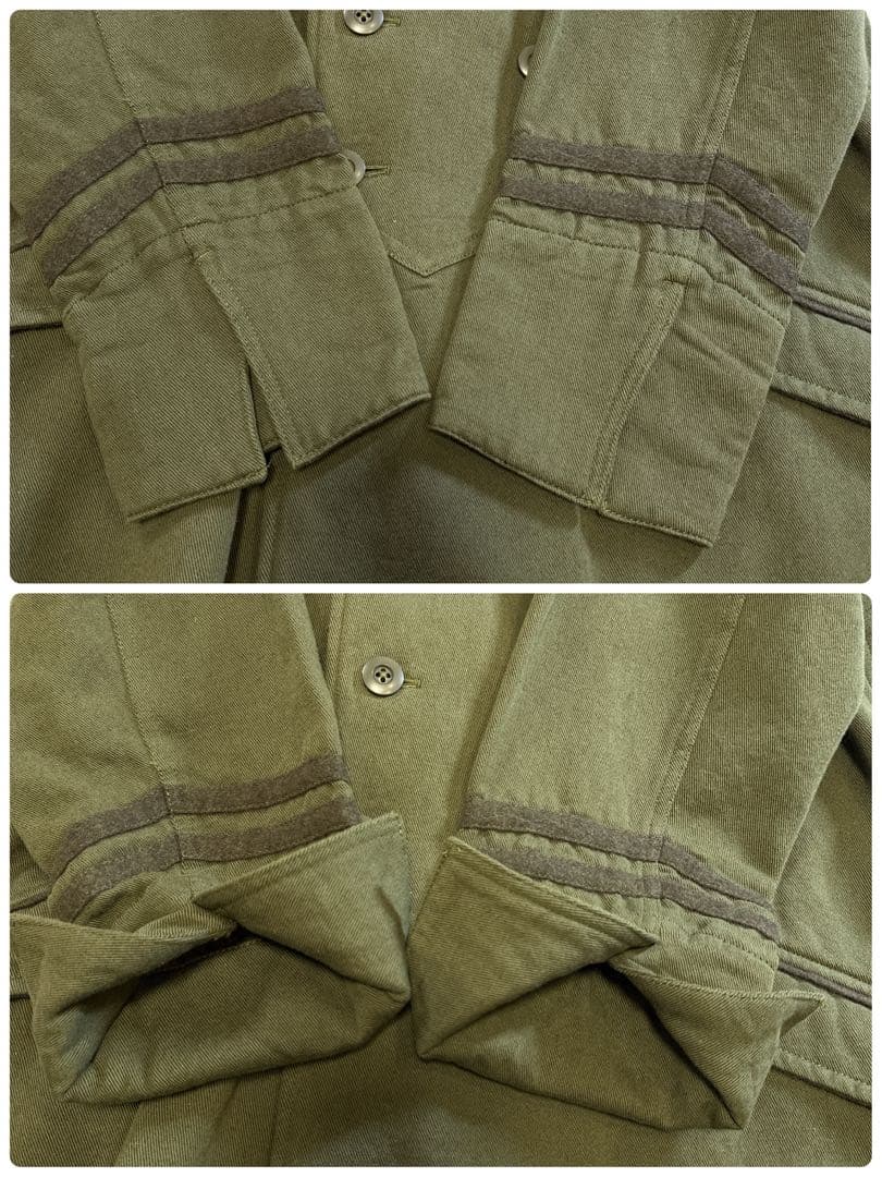 イロコイ 希少/メルトンPコート/ミリタリーコート/カーキ/裏起毛 カツラギ ２