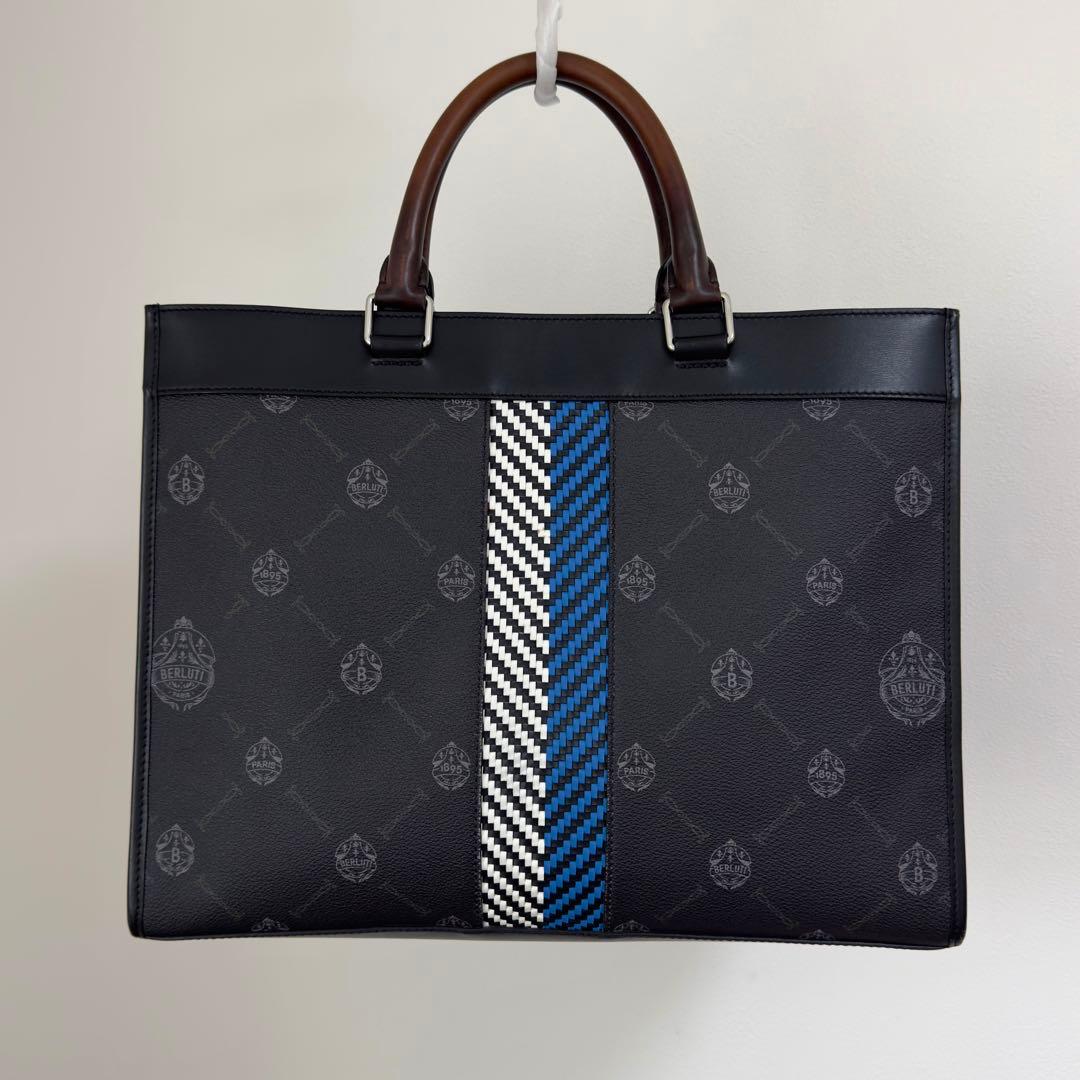 極美品 定価43.4万円 ベルルッティ 限定ウリス パティーヌレザートートバッグ