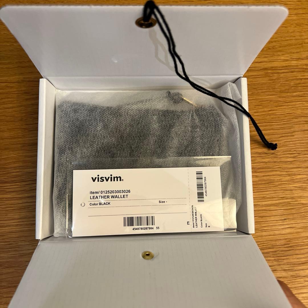 visvim LEATHER WALLET BLACK レザーウォレット　新品