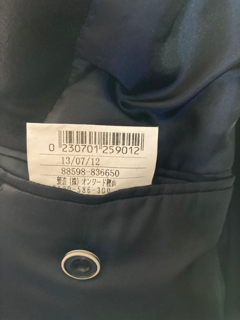 新品 ロロピアーナ チェスターコート ネイビー ウールカシミヤ オンワード五大陸