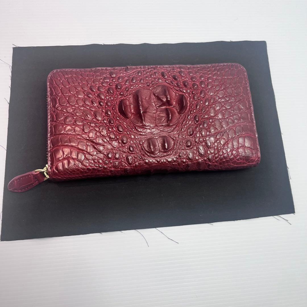 【美品・正規品】新品　長　財布　クロコダイル　鰐　皮　おしゃれ