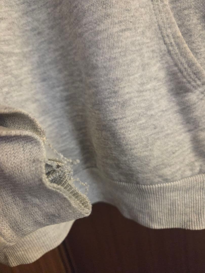 80s　Hanes USA製　ヴィンテージ　パーカー　霜降りグレー M