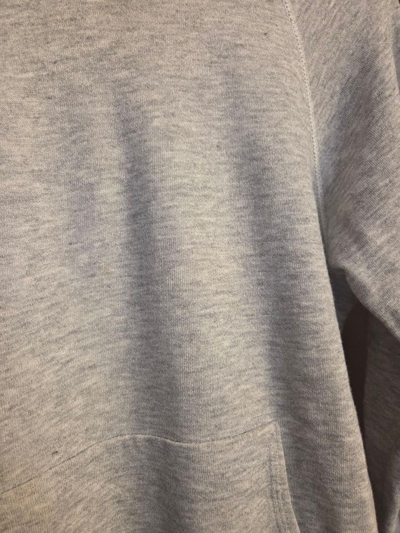 80s　Hanes USA製　ヴィンテージ　パーカー　霜降りグレー M