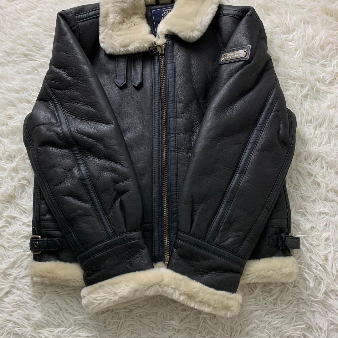 美品■サントリー　BOSS コーヒー　B-3フライトジャケット ブラック　L