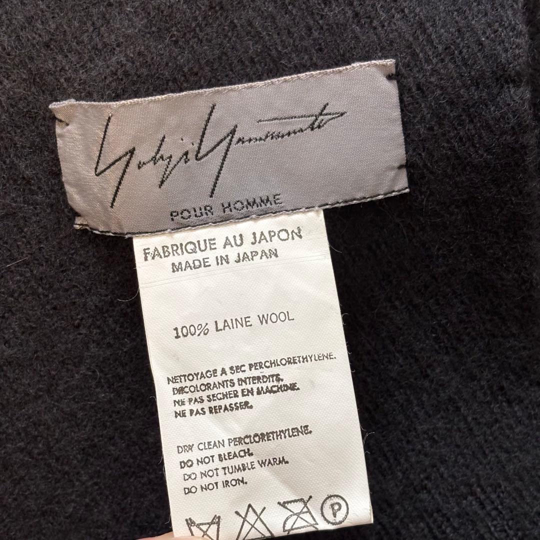YOHJI YAMAMOTO POURHOMMEヨウジヤマモト　ウールマフラー