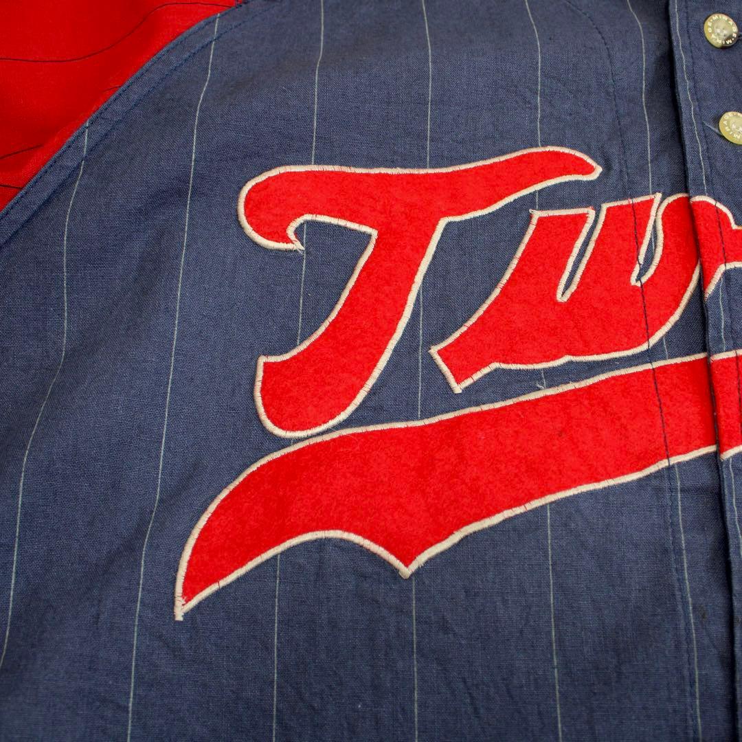 90's Minnesota Twins クーパーズタウン XL古着ゲームシャツ