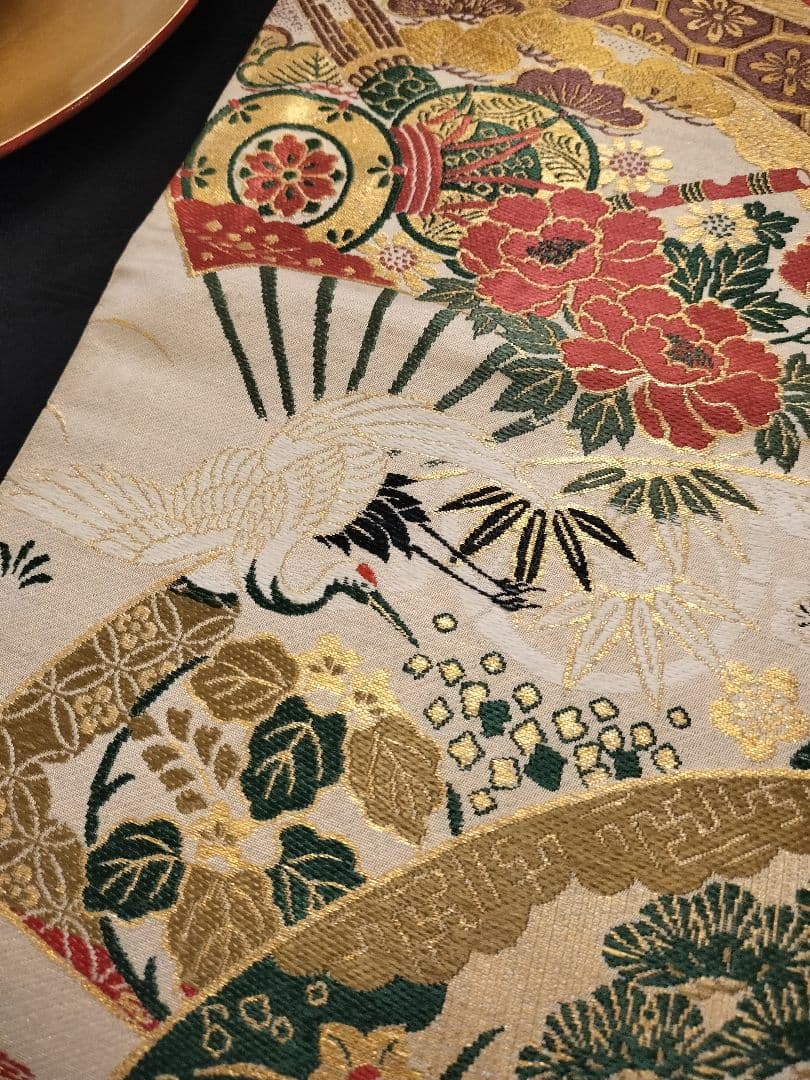 A932高級‼️ひな祭り‼️花嫁衣装帯‼️1ｍ95cm