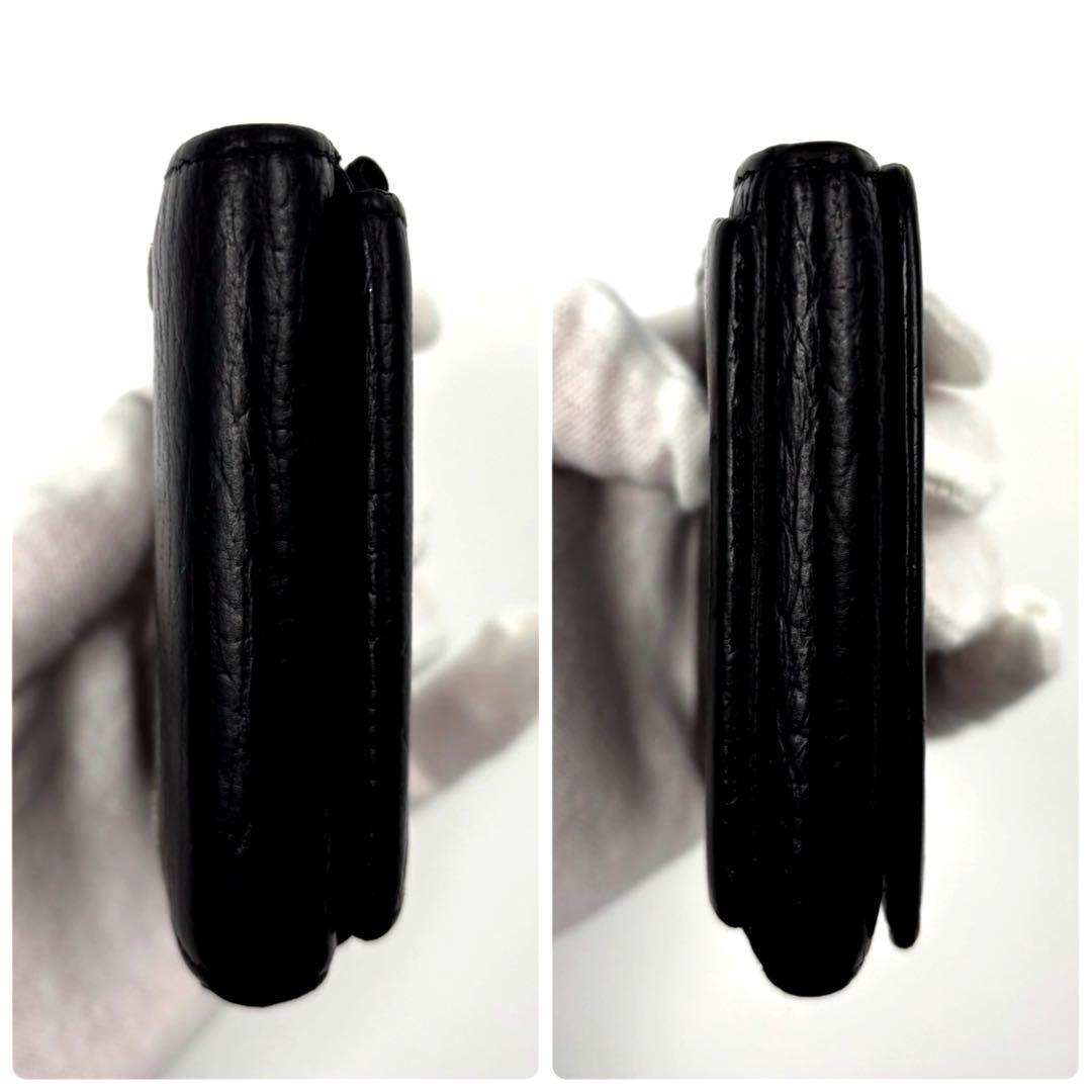 ✨希少✨　Maison Margiela 三つ折り財布　4ステッチ　レザー　シボ
