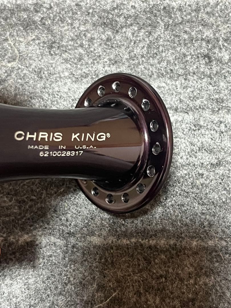 CHRIS KING R45 FRONT クリスキング フロントハブ黒black