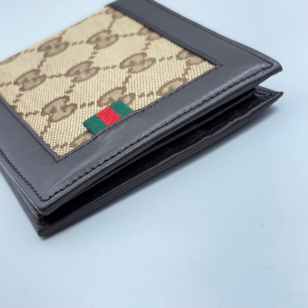 グッチ シェリーライン 二つ折り財布 GG柄 ユニセックス1003-S7008s