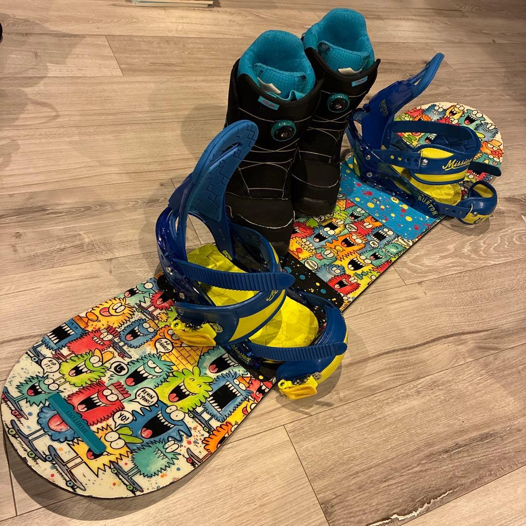 burtonスノーボードchopper115+ビィンディング+ブーツ23 セット