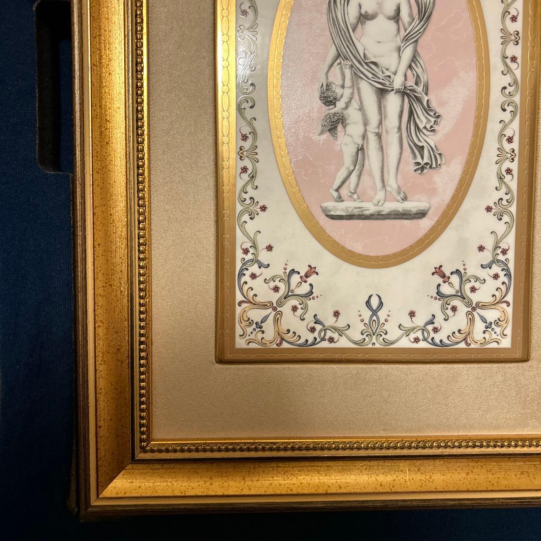 ウェッジウッド　ヴィーナス　プラーク　額装　陶板　壁掛け　ウォールアート