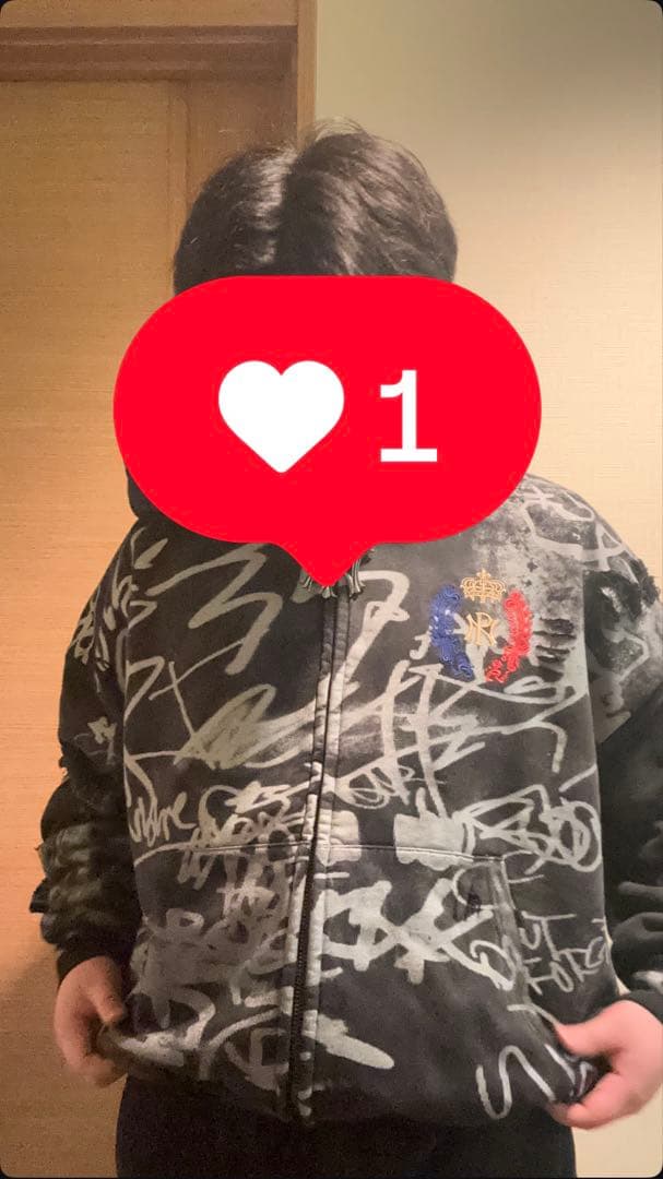 定価約６万円N'oublie pas ジップフーディー