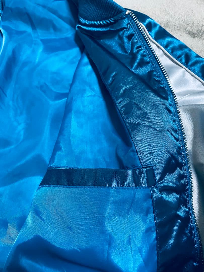 OBORO キツネ 美品 スカジャン unisex vintage サテン