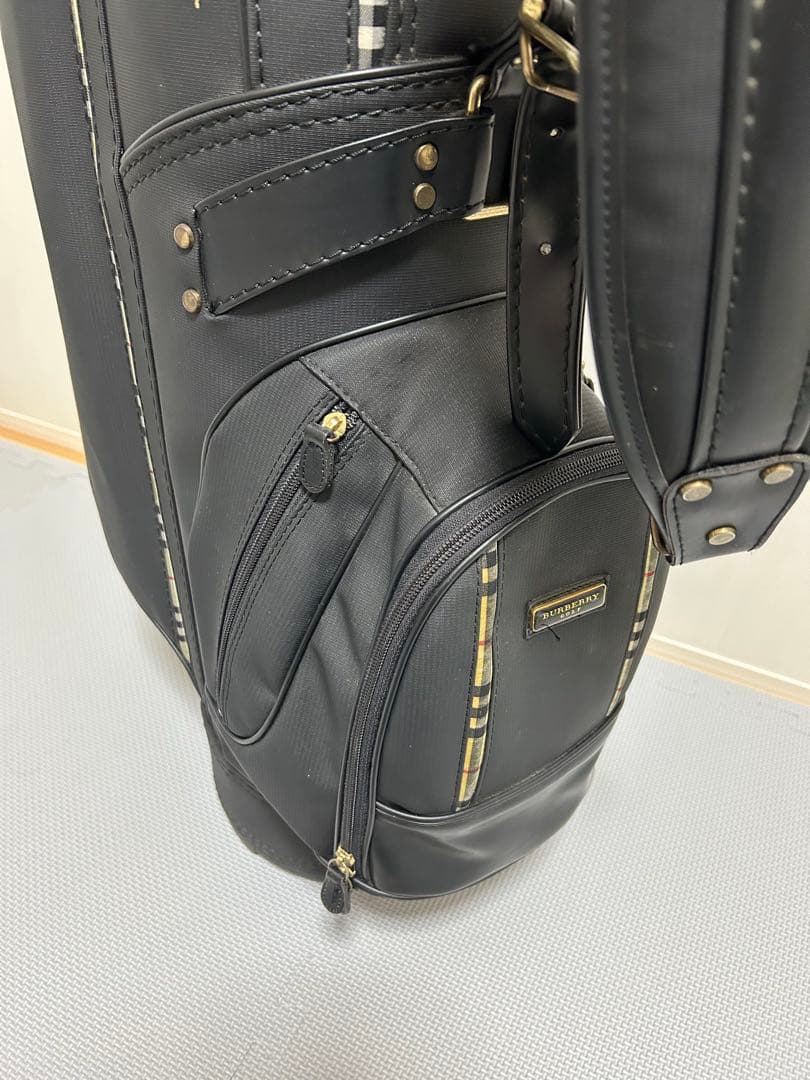 希少 バーバリー BURBERRY キャディバッグ ゴルフ