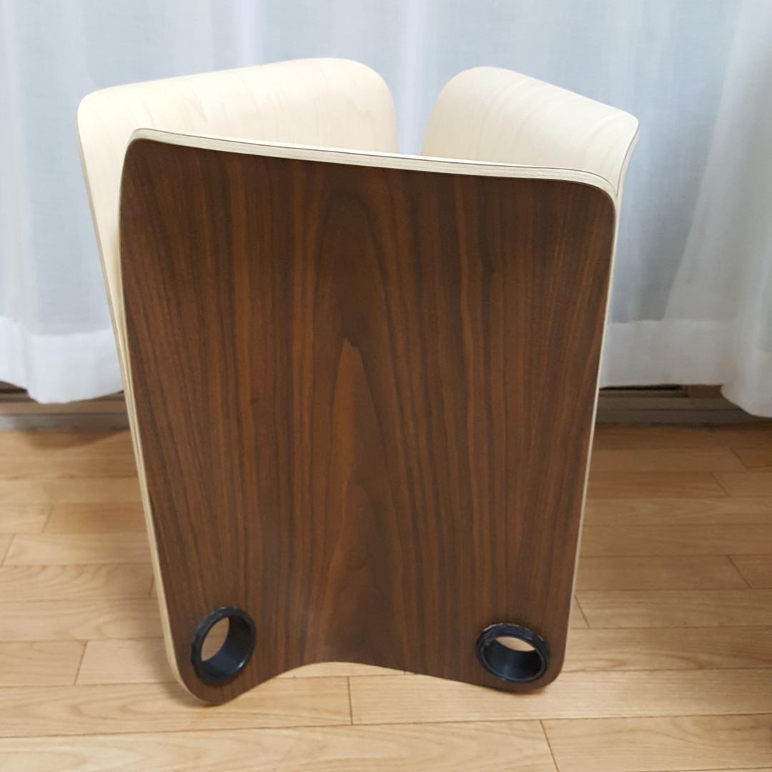 未使用B品 プライウッド マガジンラック ごみ箱 北欧 ミッドセンチュリー