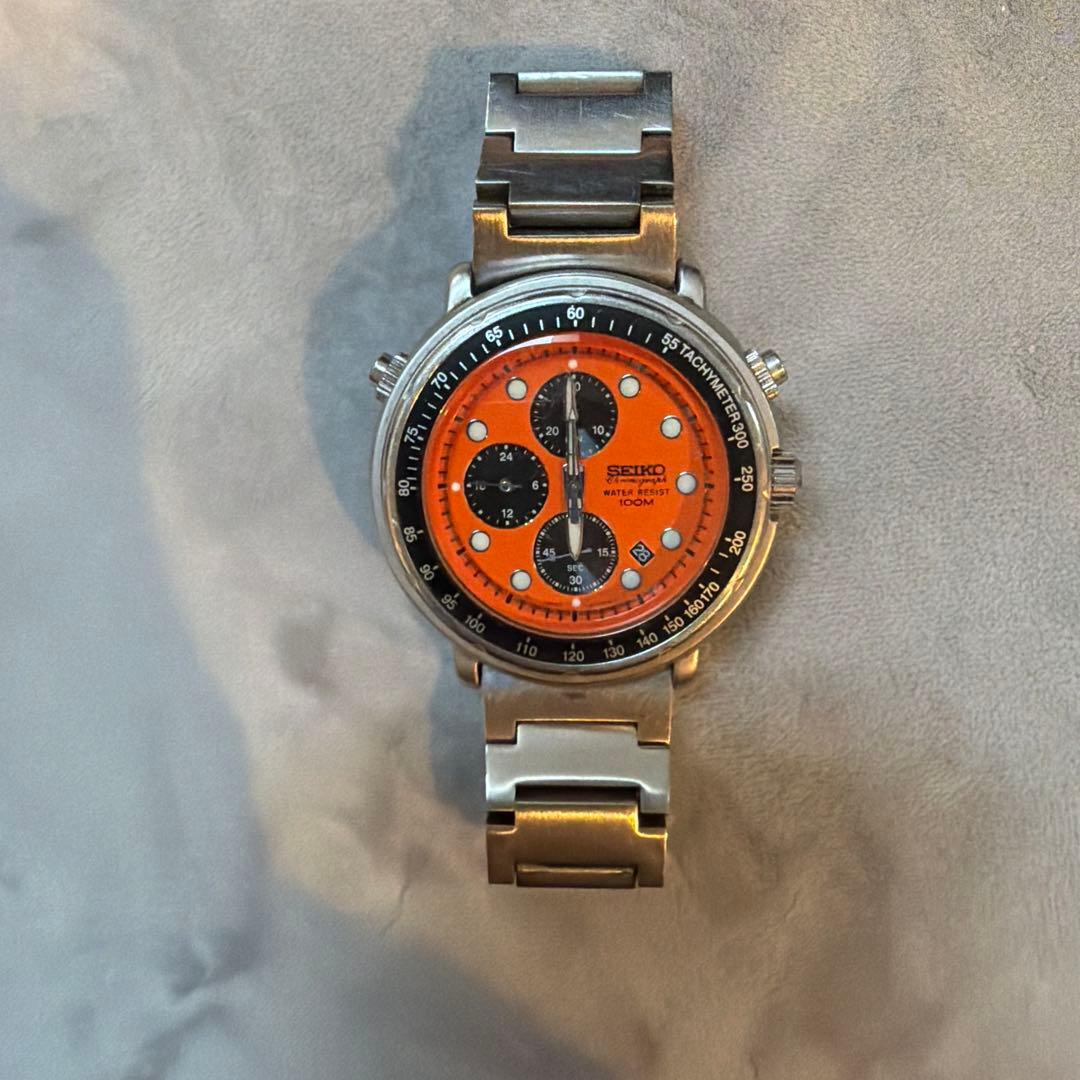 SG-722 希少 SEIKO イタリアンツナ クロノグラフ Y187-7A30