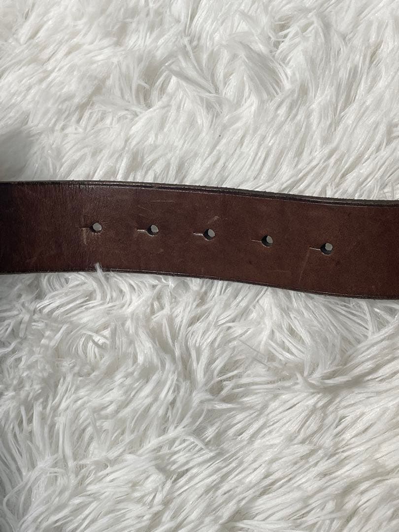 Polo Ralph Lauren 本革 レザーベルト ブラウン　ビッグポニー