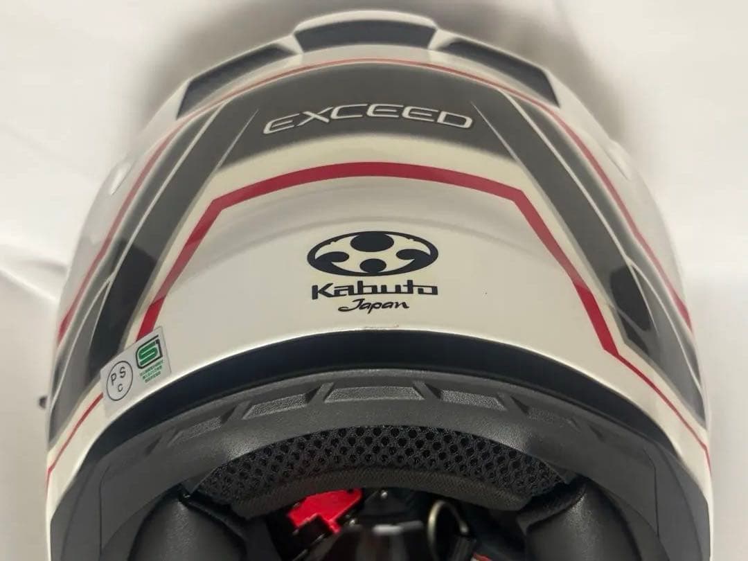 OGK KABUTO Exceed Claw ホワイト　PロックミラS付き