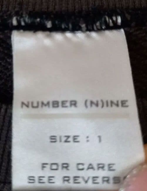 NUMBER (N)INE☆01AW☆STANDARD期エンブレムスウェットT