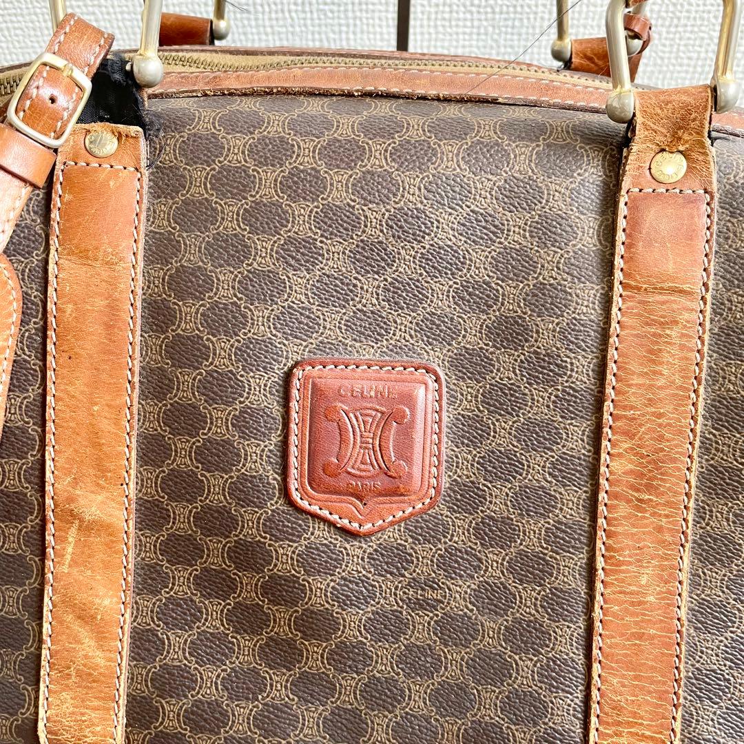 セリーヌ celine ボストンバッグ トリオンフ マカダム