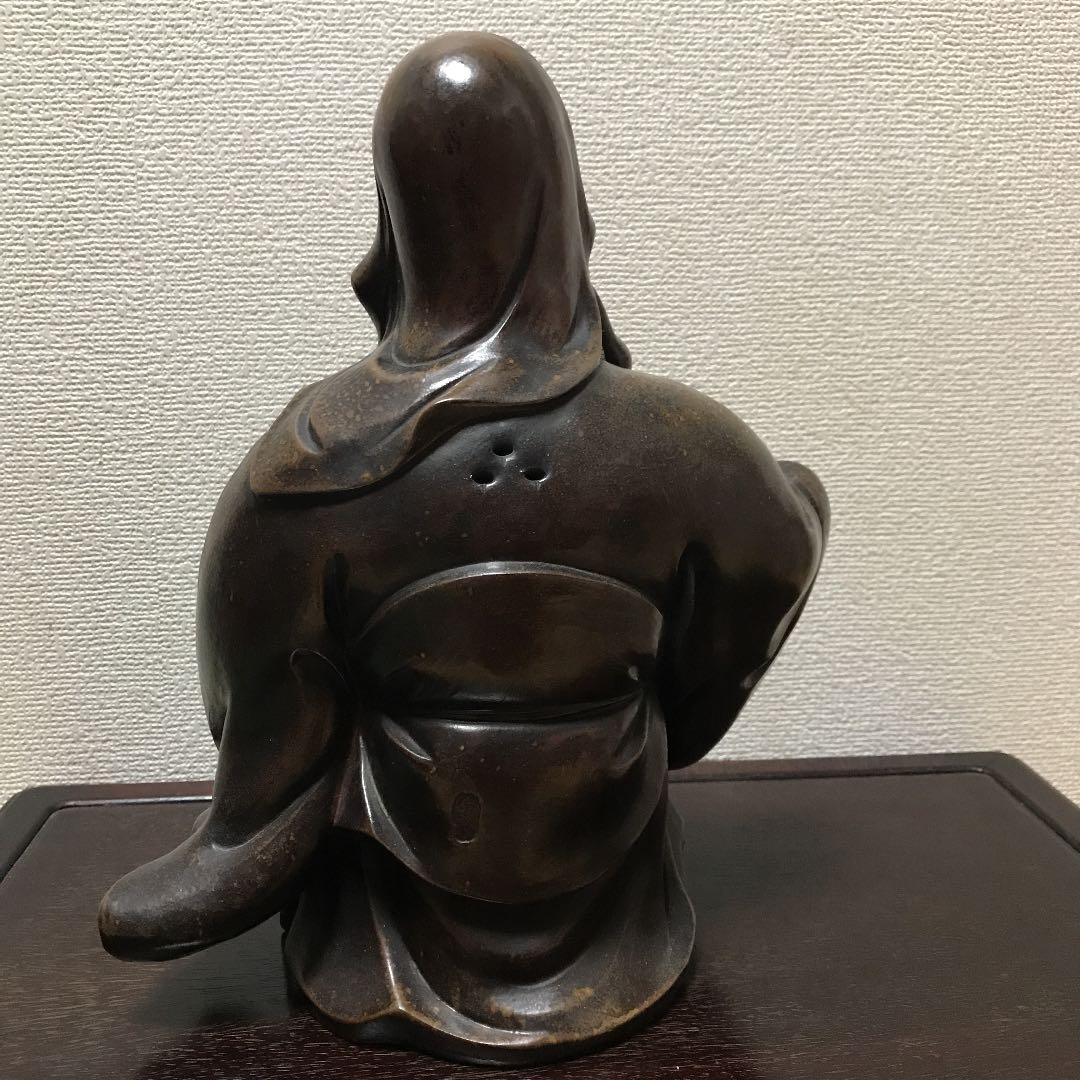 備前焼　古備前　古美術　寿老人　在銘　難あり