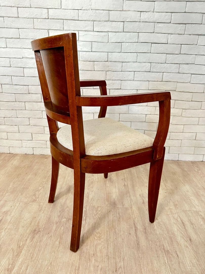 【東京都23区配送無料】　フランス　木製アームチェア 2脚セット　1960年代