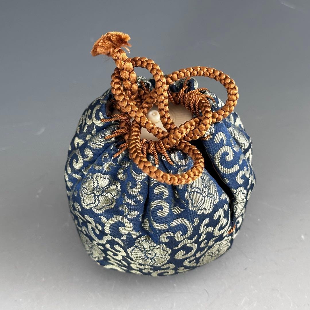 茶道具　天目釉　茄子　濃茶入　方赫山　共箱　仕服付　濃茶器　茶器　稽古　茶会