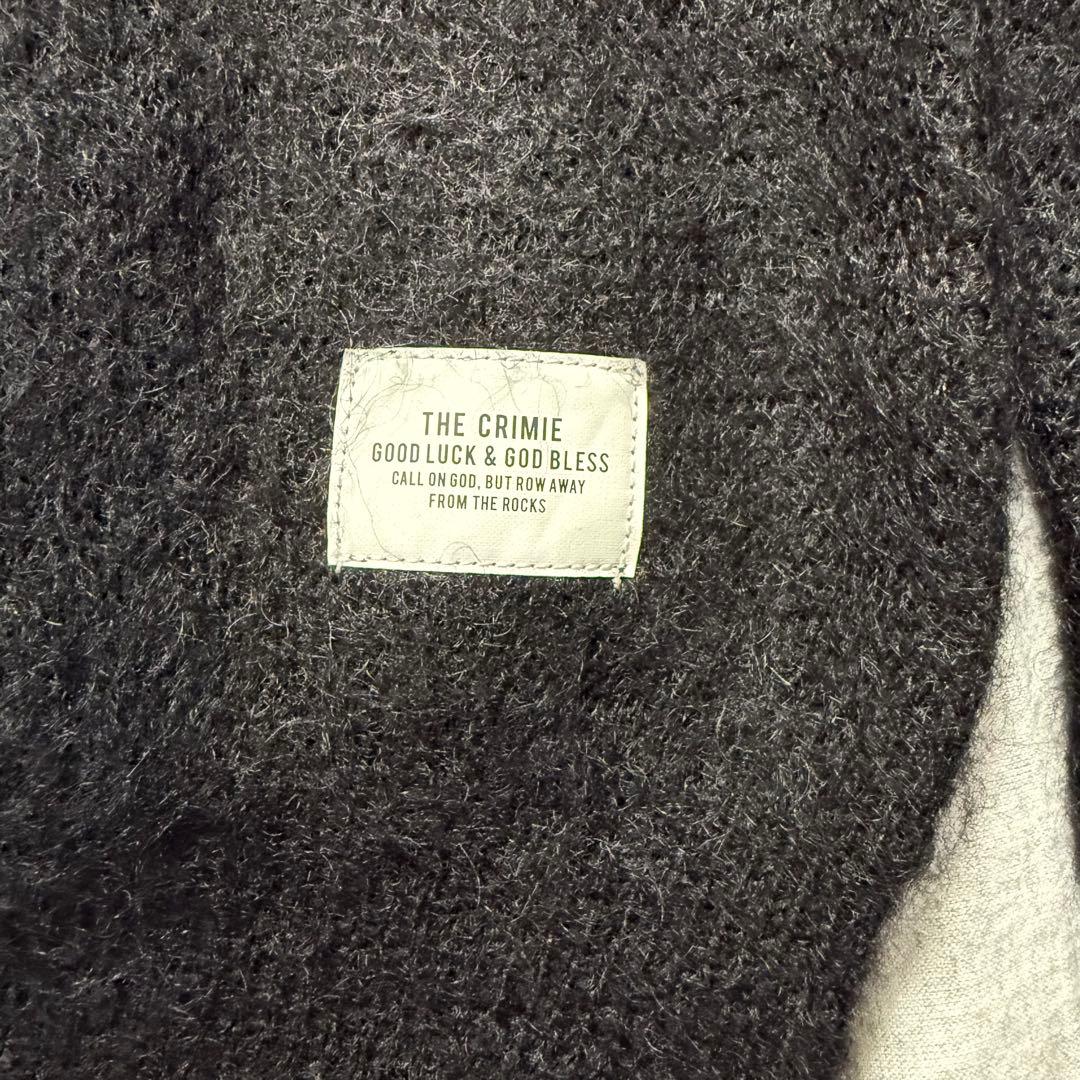 トシ丸 様 CRIMIE MOHAIR KNIT CARDIGAN 黒 XL.