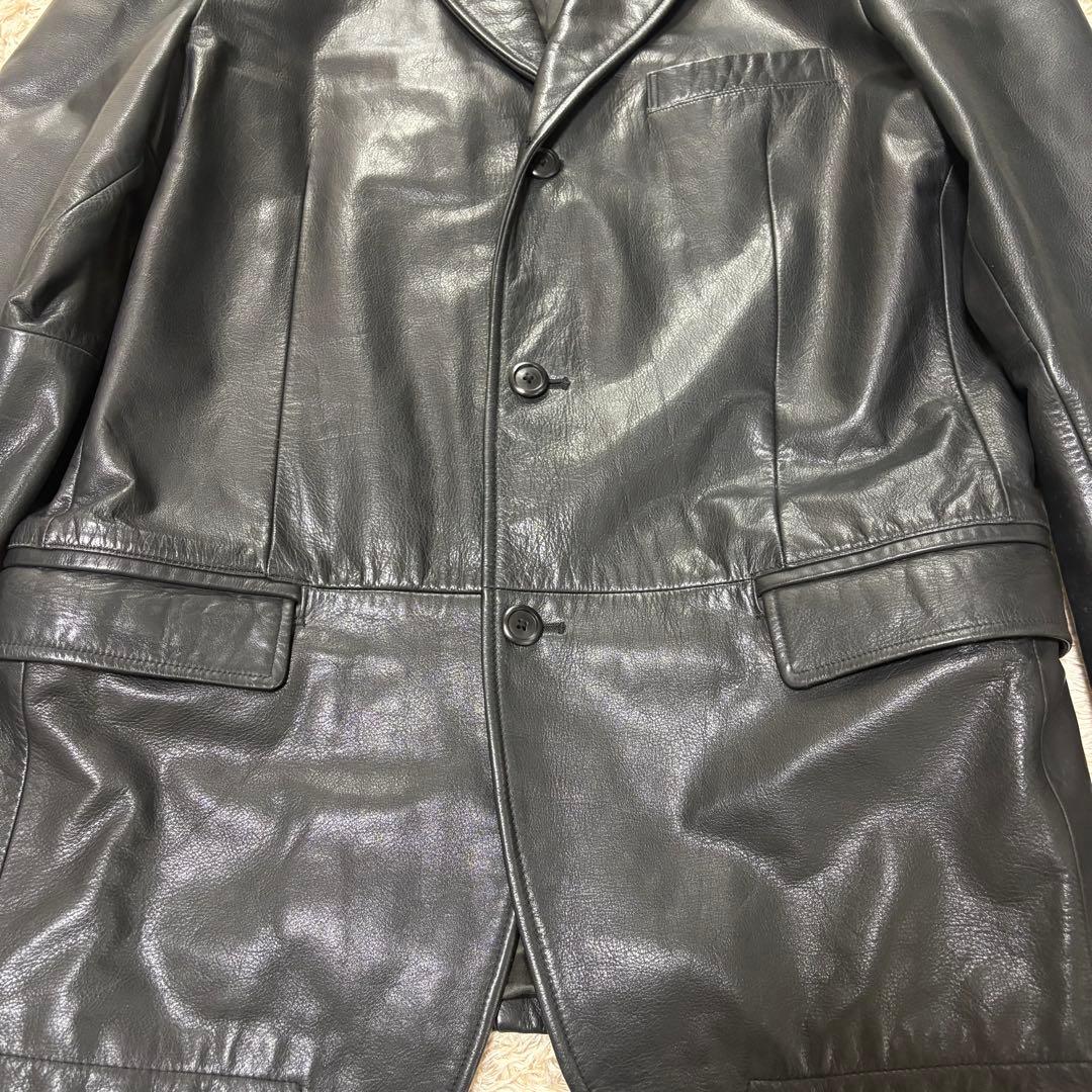 OLD GAP オールドギャップ レザー テーラードジャケット 黒 L