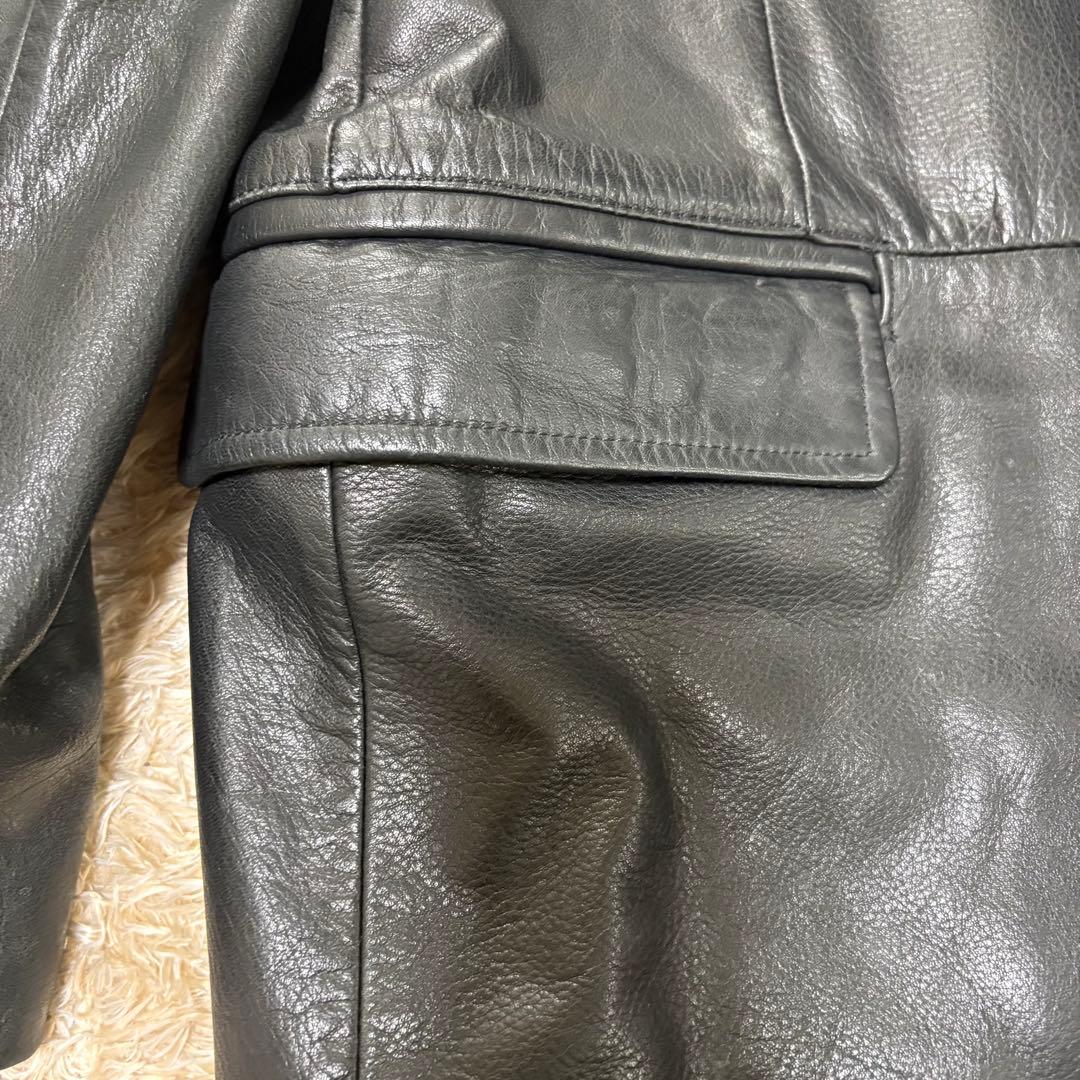 OLD GAP オールドギャップ レザー テーラードジャケット 黒 L