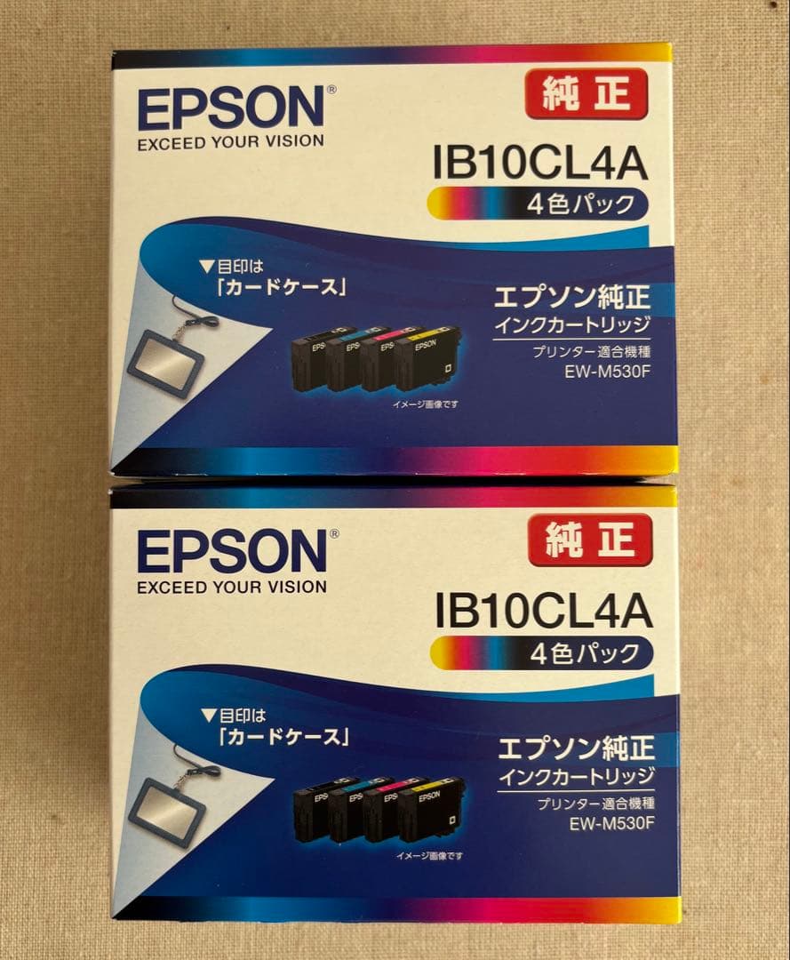【新品】EPSON IB10CL4A インクカートリッジ 4色パック×2個