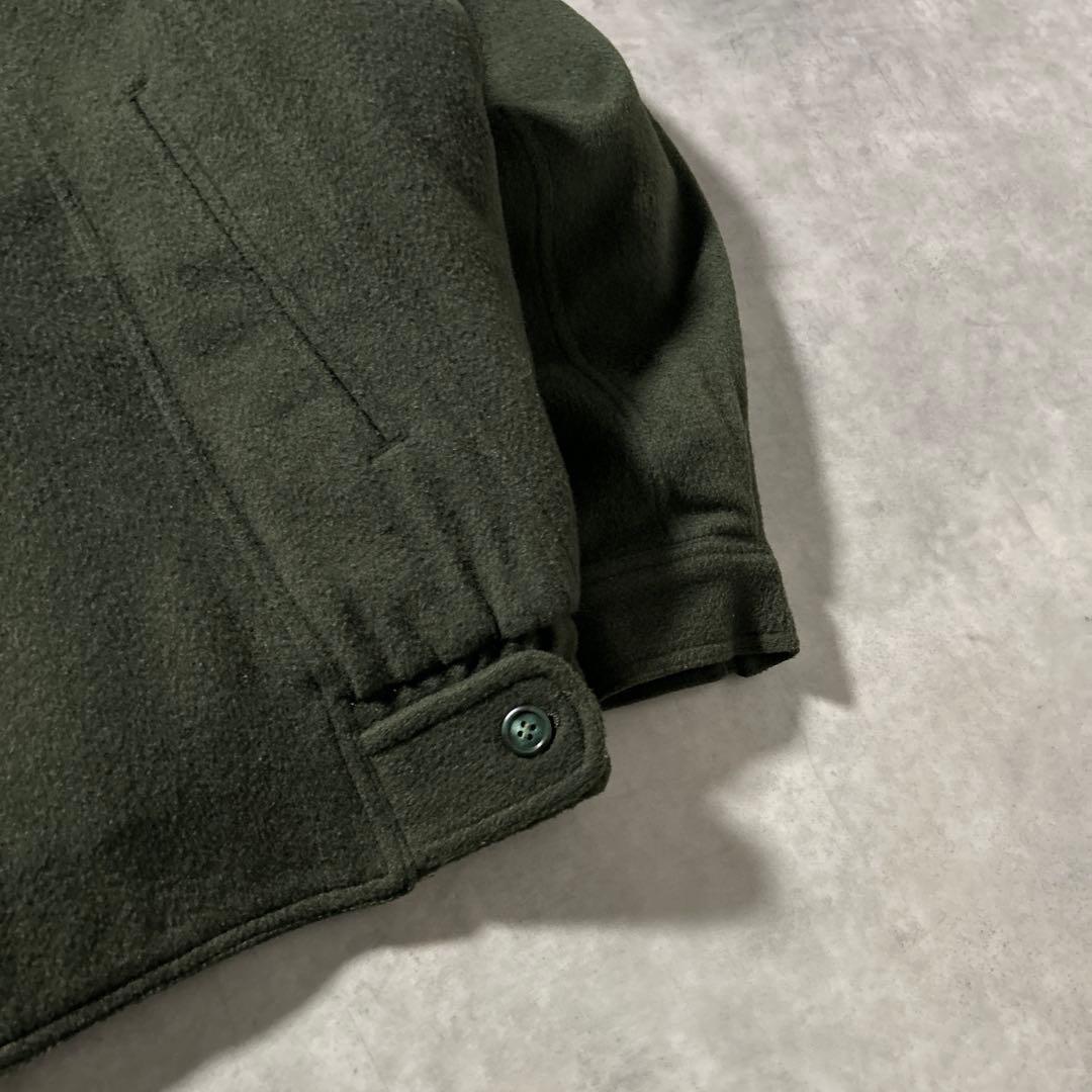 ダークグリーン ウール ジャケット 古着
