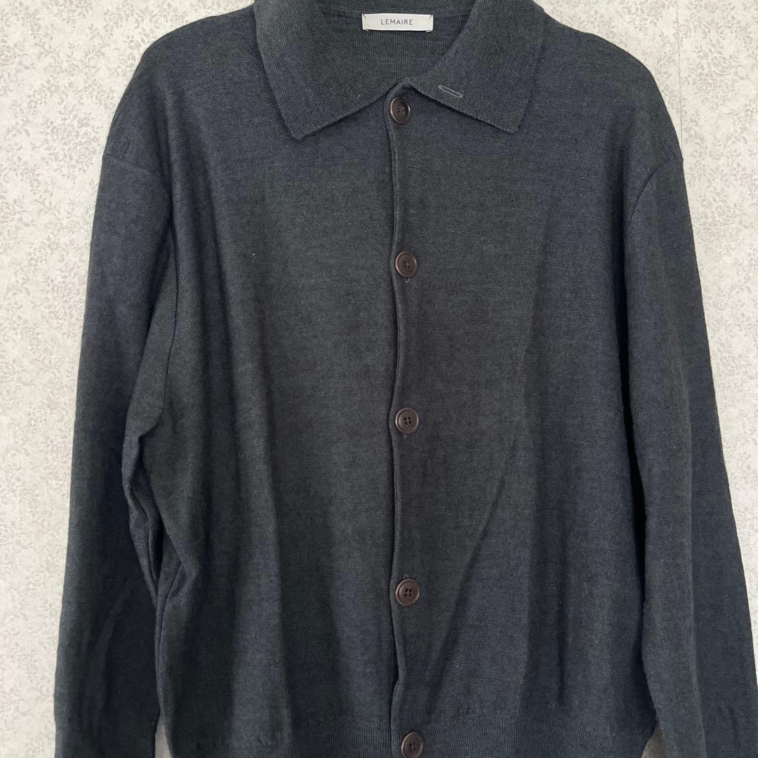 LEMAIRE グレーニットカーディガン