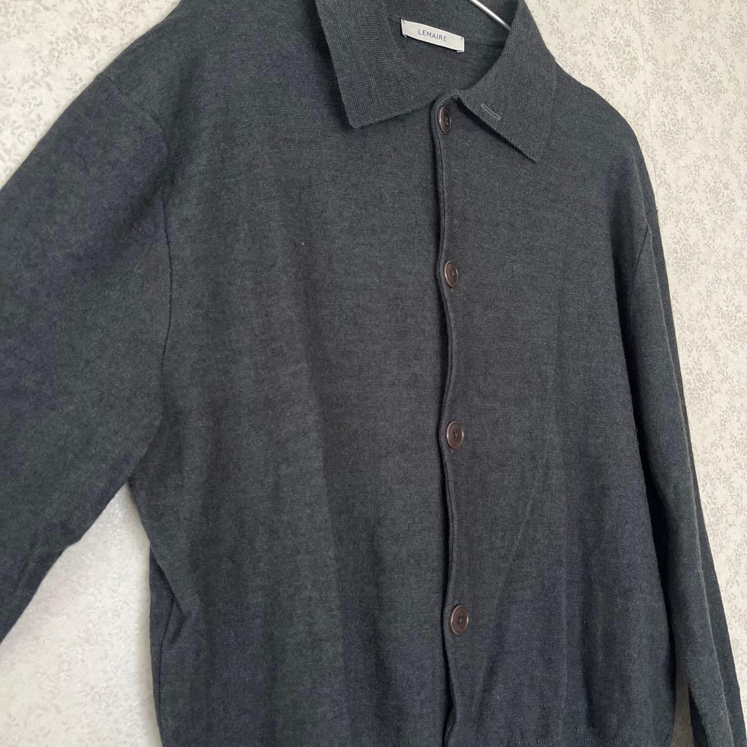 LEMAIRE グレーニットカーディガン