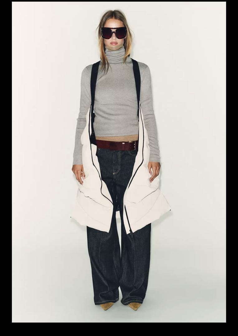 ZARA 完売品　ウィンドプルーフフード付き　パフアノラック