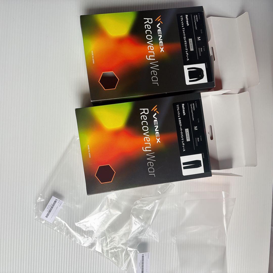 上下⭐️VENEX レディース リフレッシュ Tシャツ長袖 ＆パンツ8分丈【M】