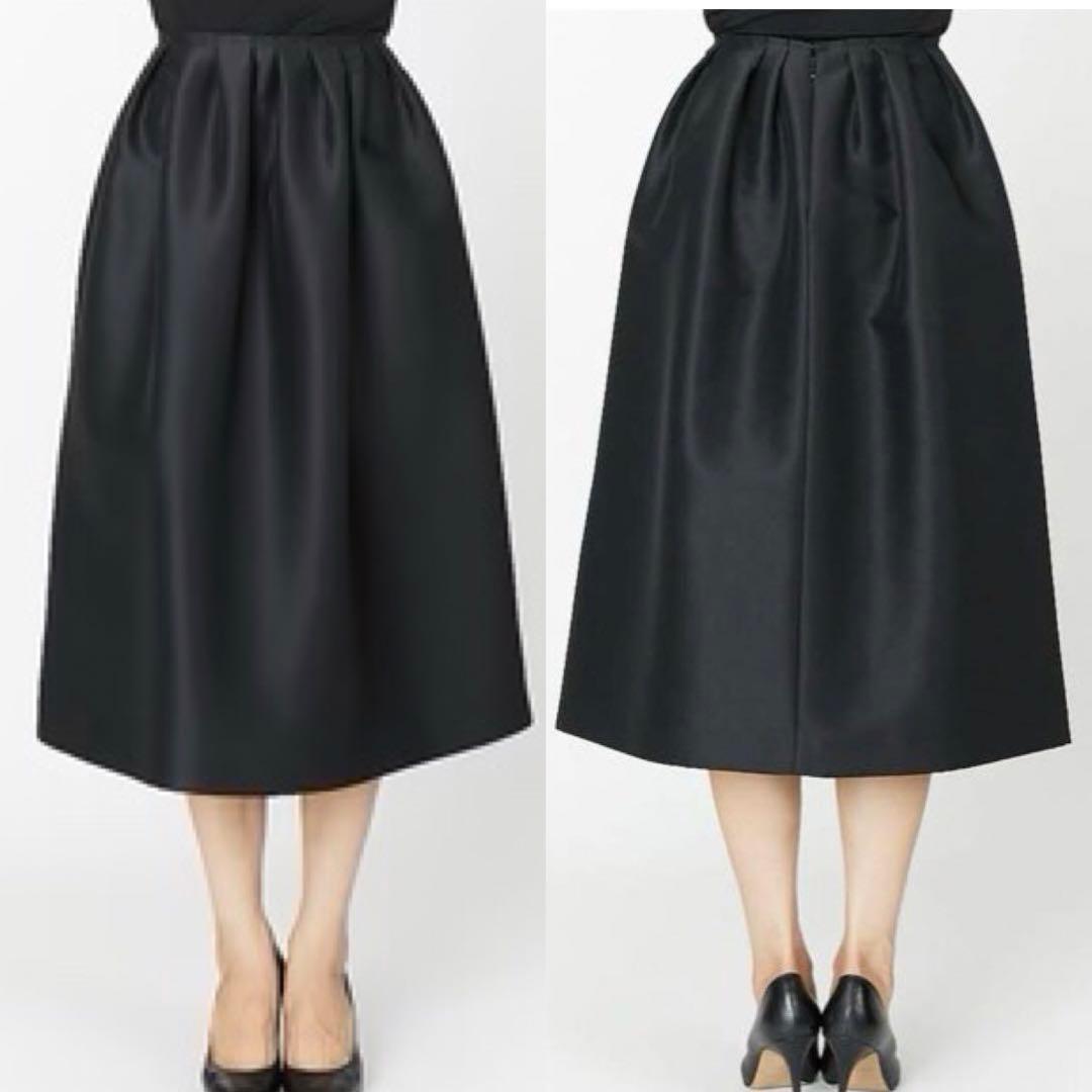 美品！ ヨーコチャン シルクウールスカート ブラック フリーサイズ 入学