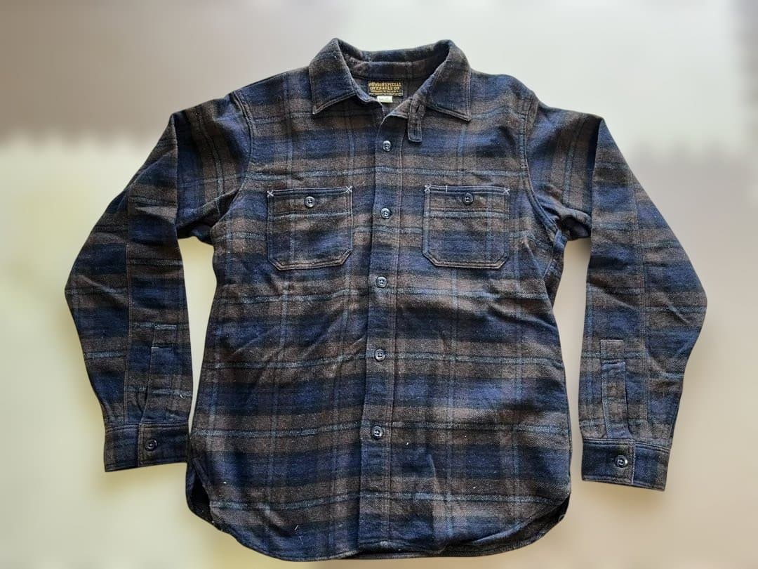 BLACKBIRDフリーホイーラーズ　ニール　フランネルシャツ 16サイズ