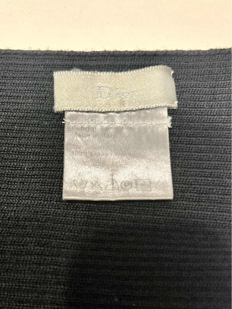 美品☆ディオール　ロングマフラー ストール BEE 蜂 ショール オム　ロゴ