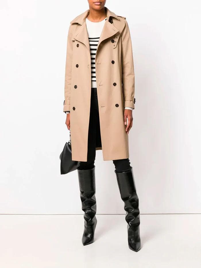 新品タグ★SAINT LAURENT｜定価30万 クラシックトレンチコート 40