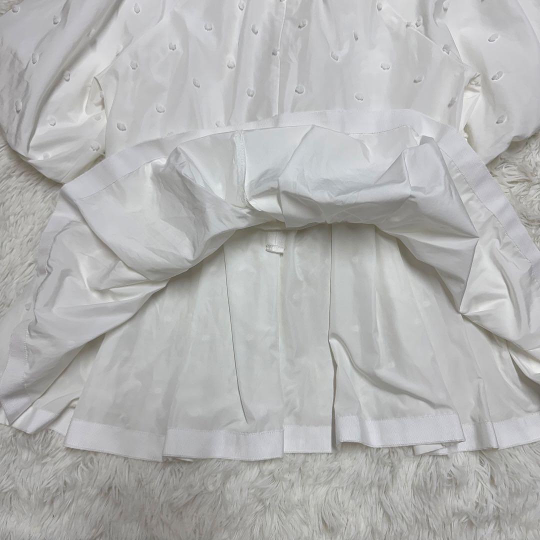 2023SS Maison sono ポンポンジャガードリボンブラウス