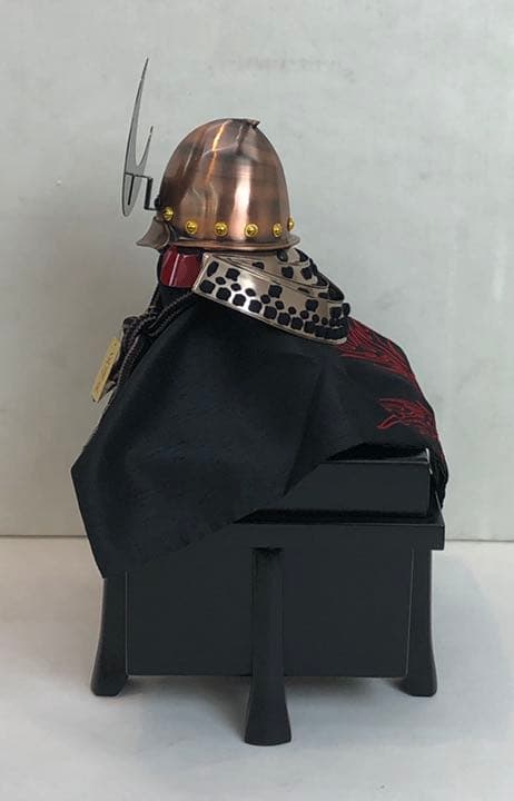 雄山作　10号　銅仕立南蛮兜 屏風　台　弓太刀付き