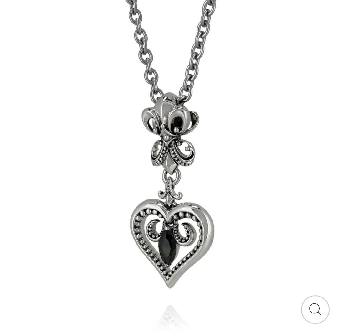 完売シルバー925 ハート型ネックレス　たくむ着用