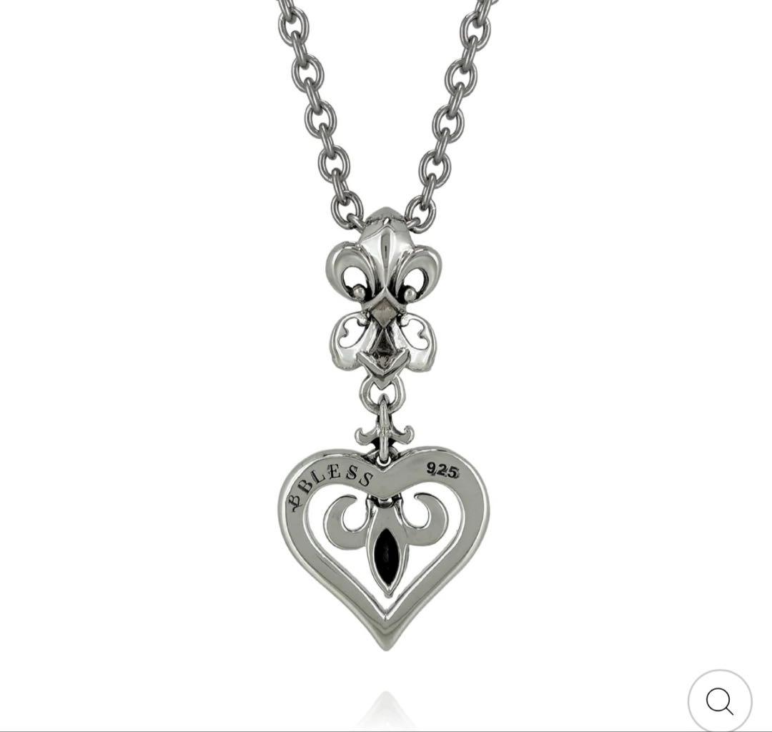 完売シルバー925 ハート型ネックレス　たくむ着用