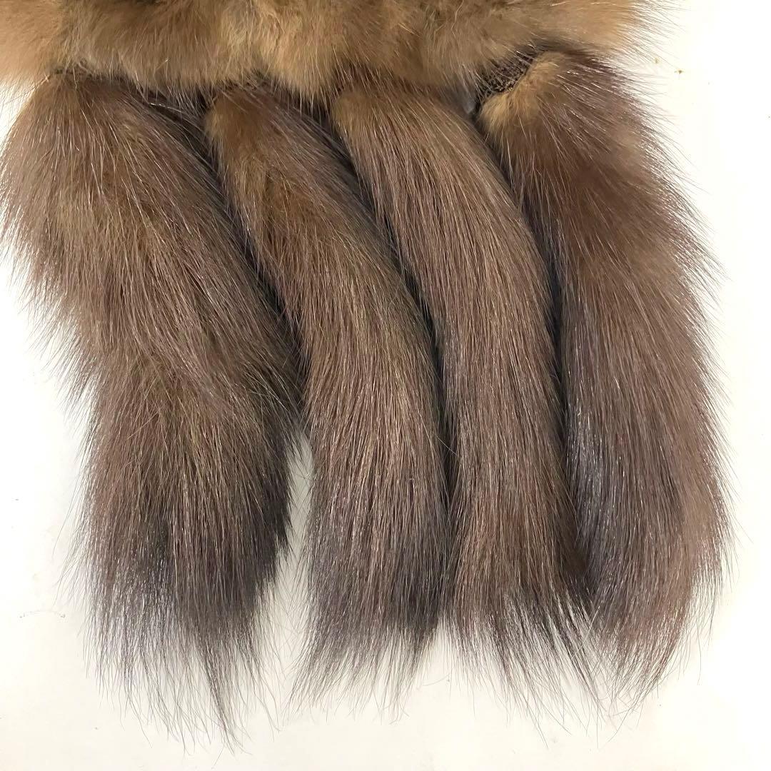 最高級☆ロシアンセーブル☆ショール☆SOBOL☆ソボル☆ファー☆ブラウン！