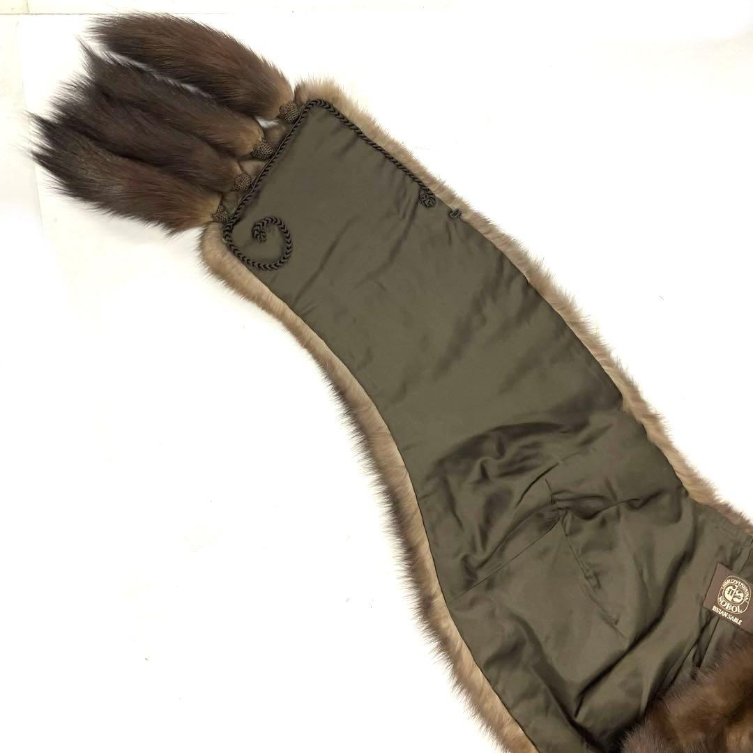 最高級☆ロシアンセーブル☆ショール☆SOBOL☆ソボル☆ファー☆ブラウン！