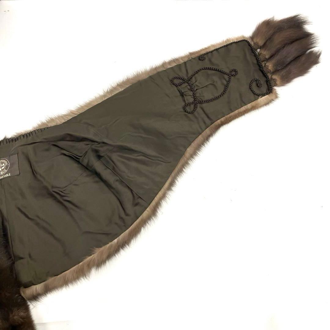 最高級☆ロシアンセーブル☆ショール☆SOBOL☆ソボル☆ファー☆ブラウン！