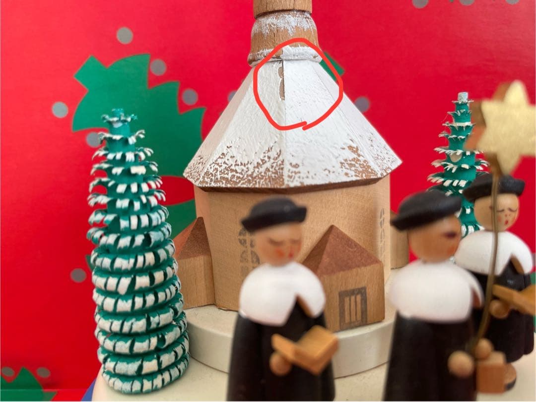 【ドイツ現地購入】クリスマスオルゴール 木製